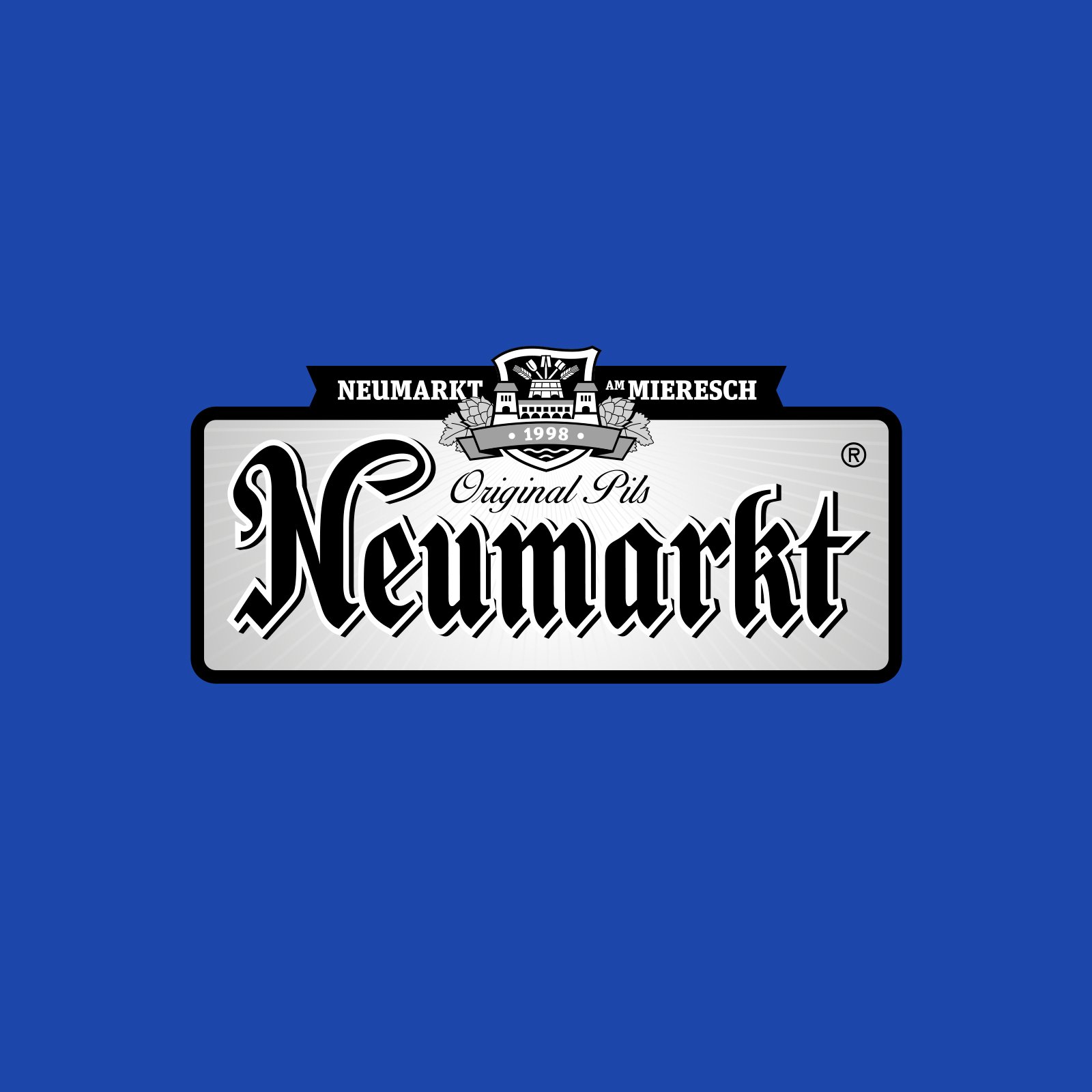 Neumarkt Original Pils beer logo label by Brandient