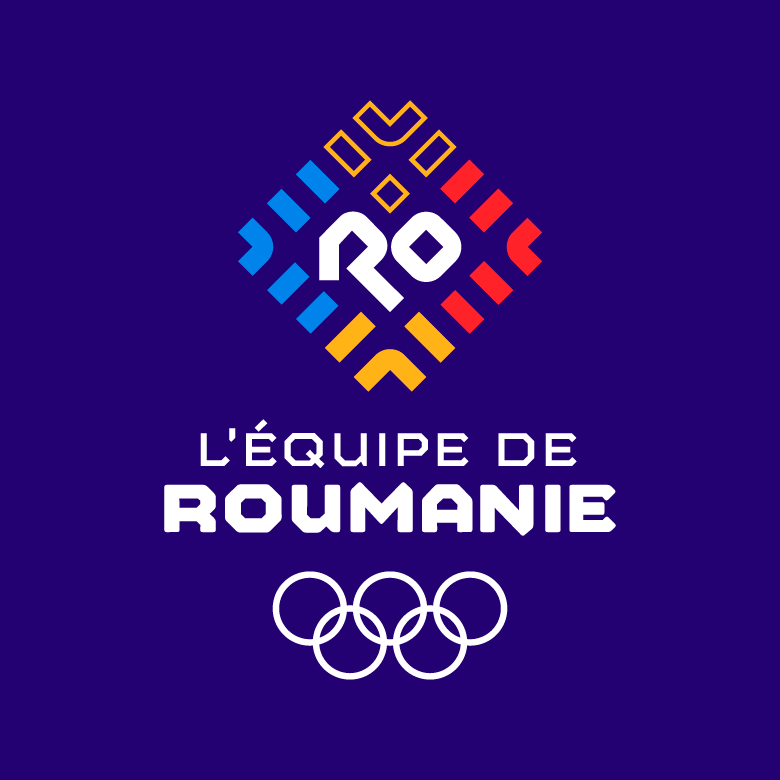 Team Romania logo — French L'Équipe de Roumanie lockup, design upgrade by Brandient